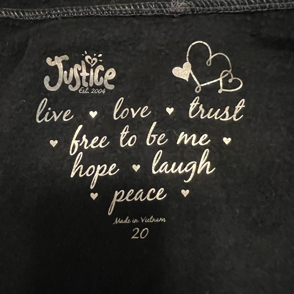 Girls Justice Full Zip Hooded Jacket - Picture 9 of 10